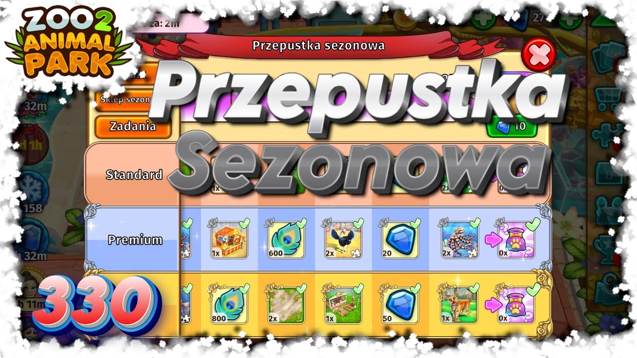 🦁 Zoo 2: Animal Park: #330 Przepustka Sezonowa nr 4