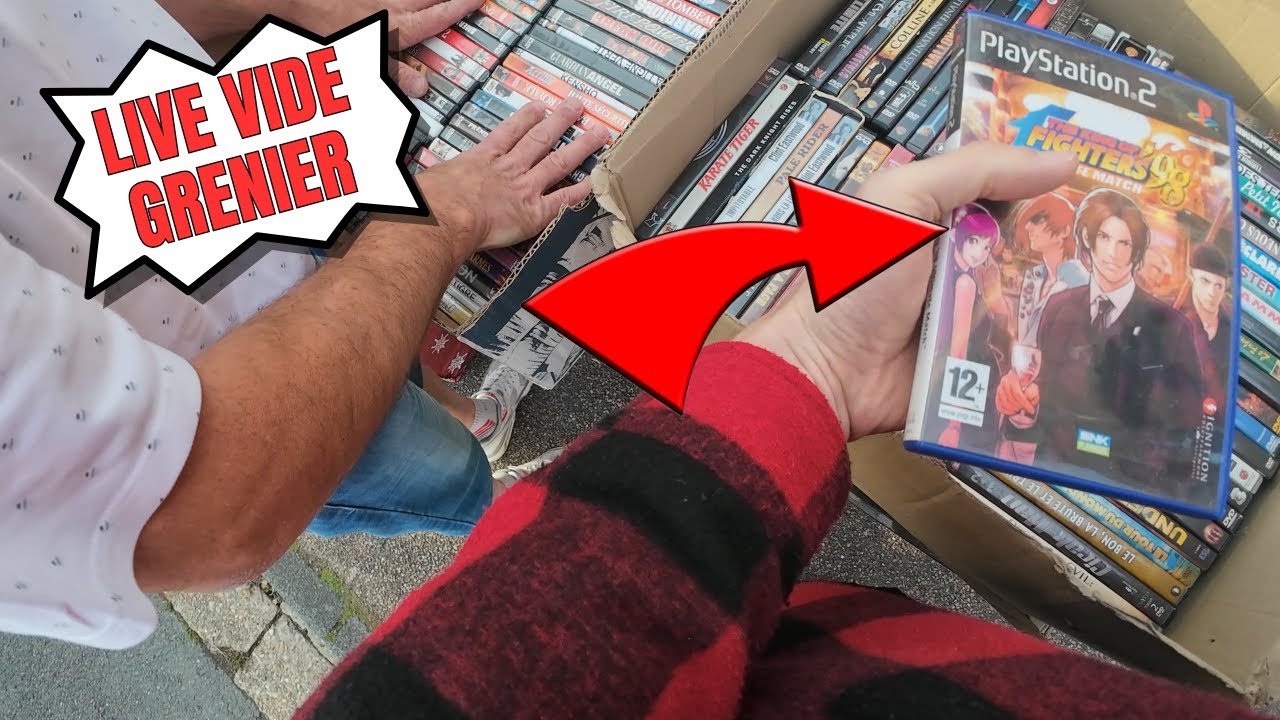 LIVE VIDE GRENIER: Cach&eacute; sur un stand de DVD 😮