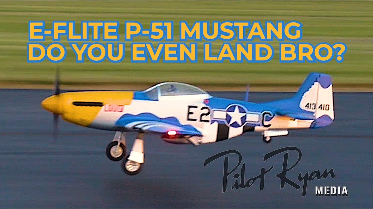 E-flite P-51D Mustang 1.5m PNP & BNF Touch and Goes