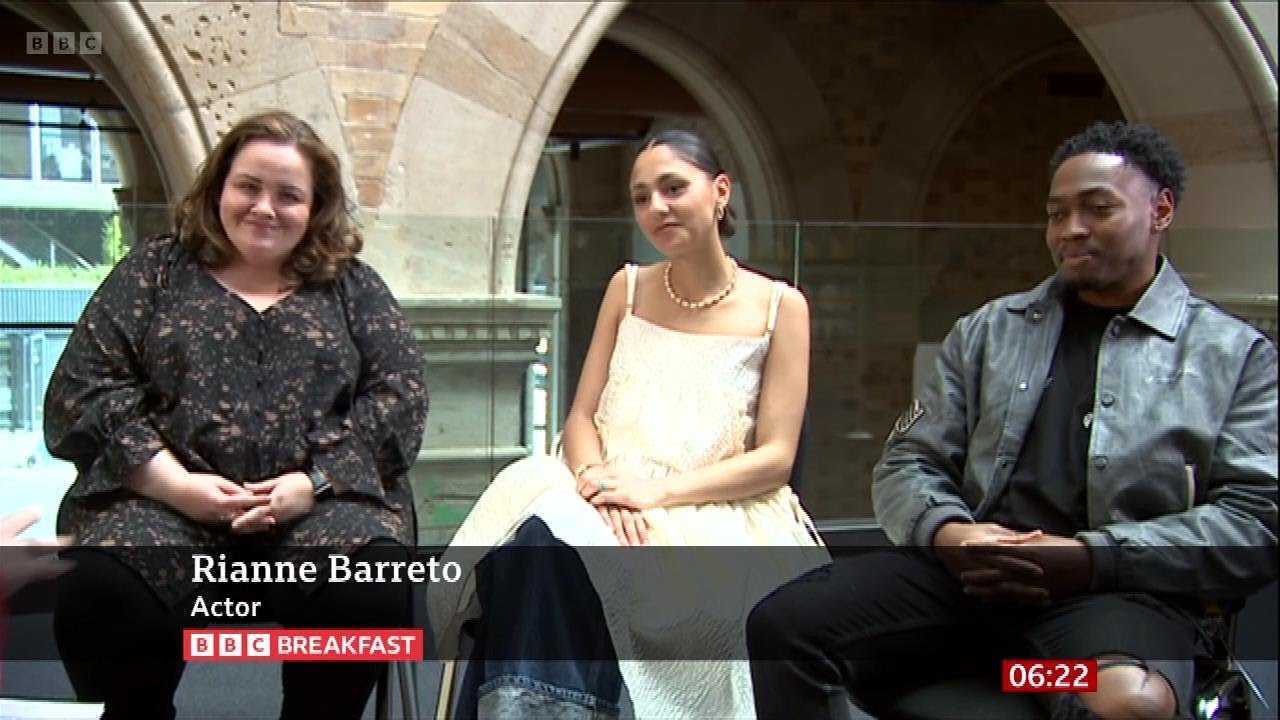Jessica Gunning, Rhianne Barreto, Gamba Cole (The Outlaws Actors) On BBC Breakfast [25.04.2024]