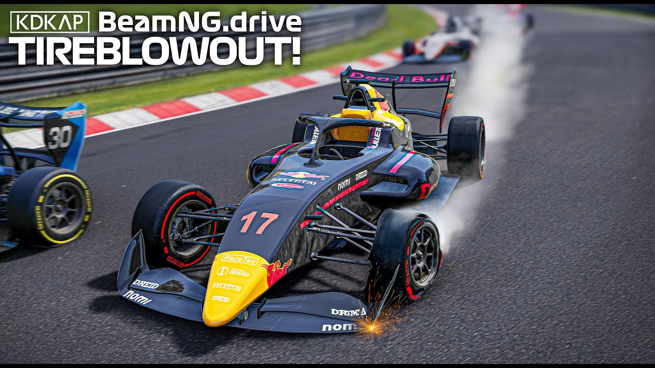 Motorsport Tire Blowout Crashes #1 | BeamNG.drive