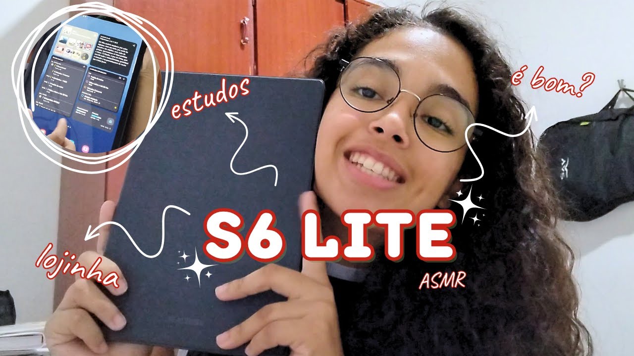 ASMR do Meu Novo Tablet S6 Lite ✨️ | Capinha, Caneta... Vale a pena?? 🤔💖
