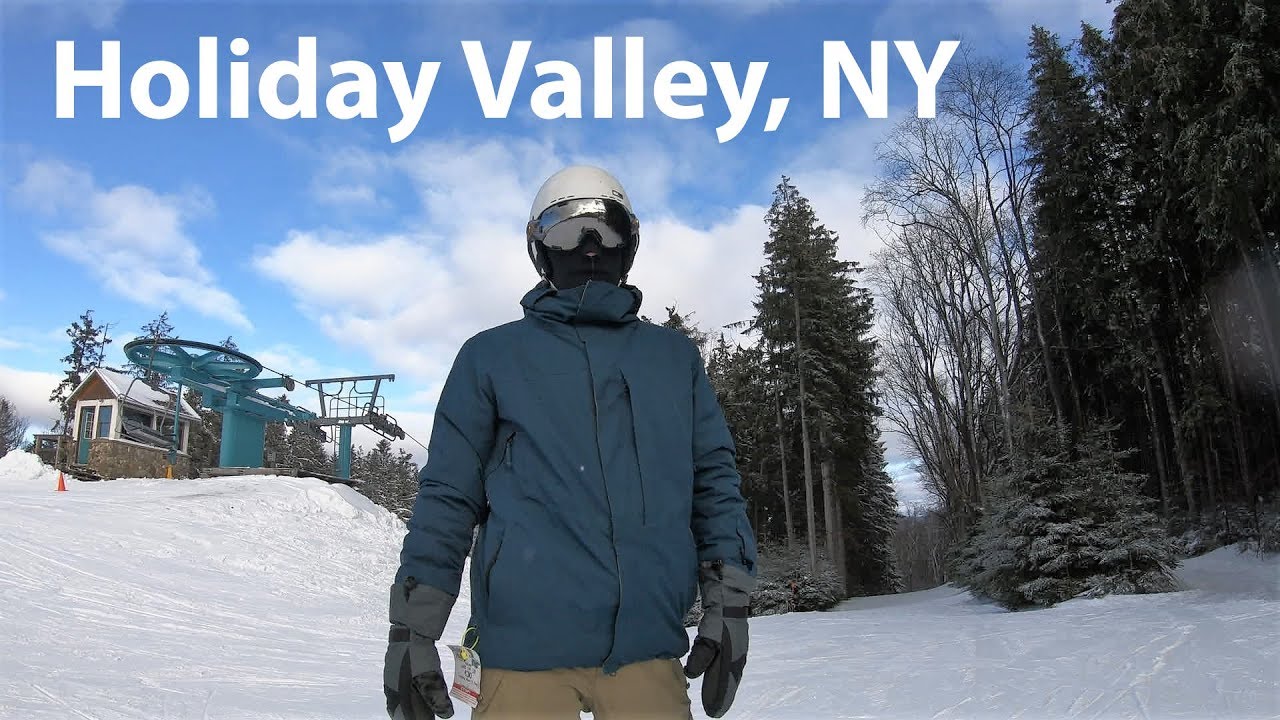 Snowboarding at Holiday Valley, NY