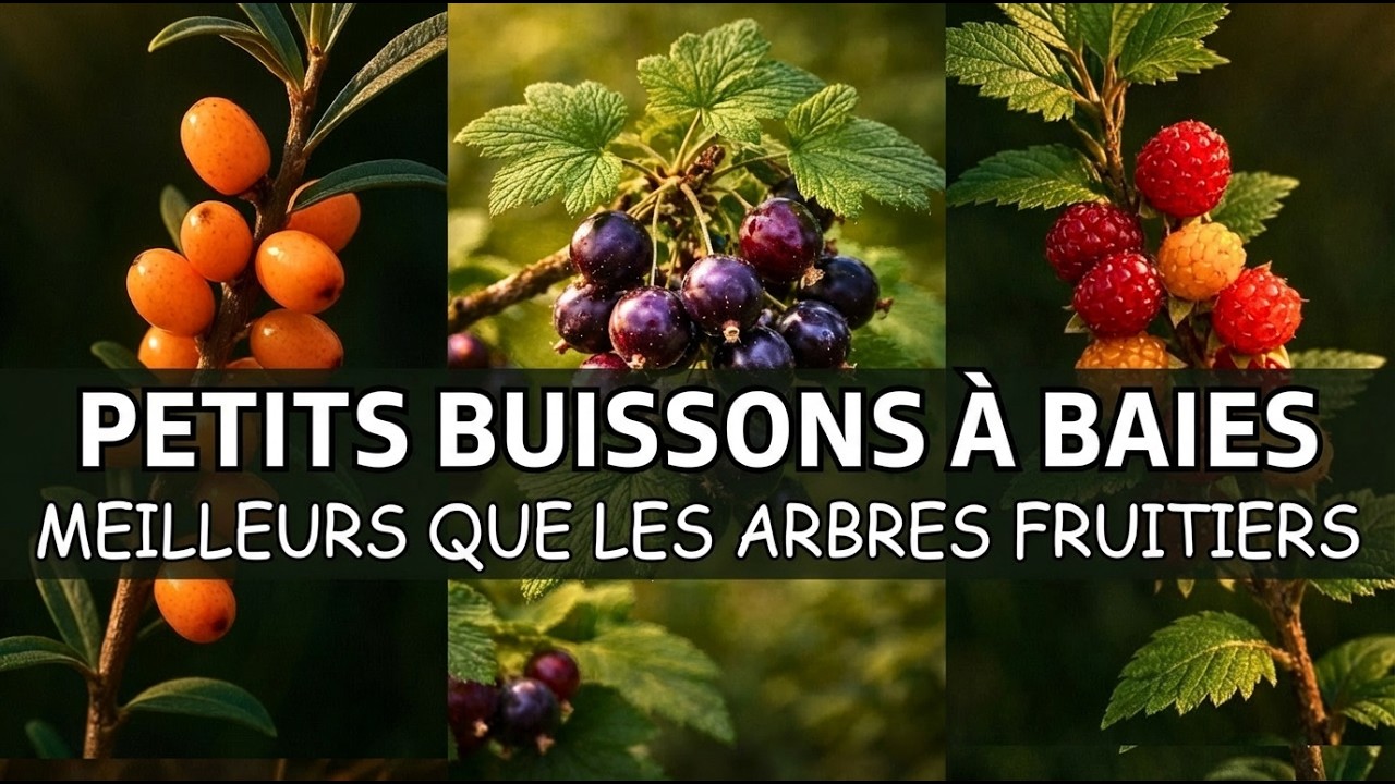 20 petits arbustes qui produisent 10 fois plus de nourriture que les arbres fruitiers !