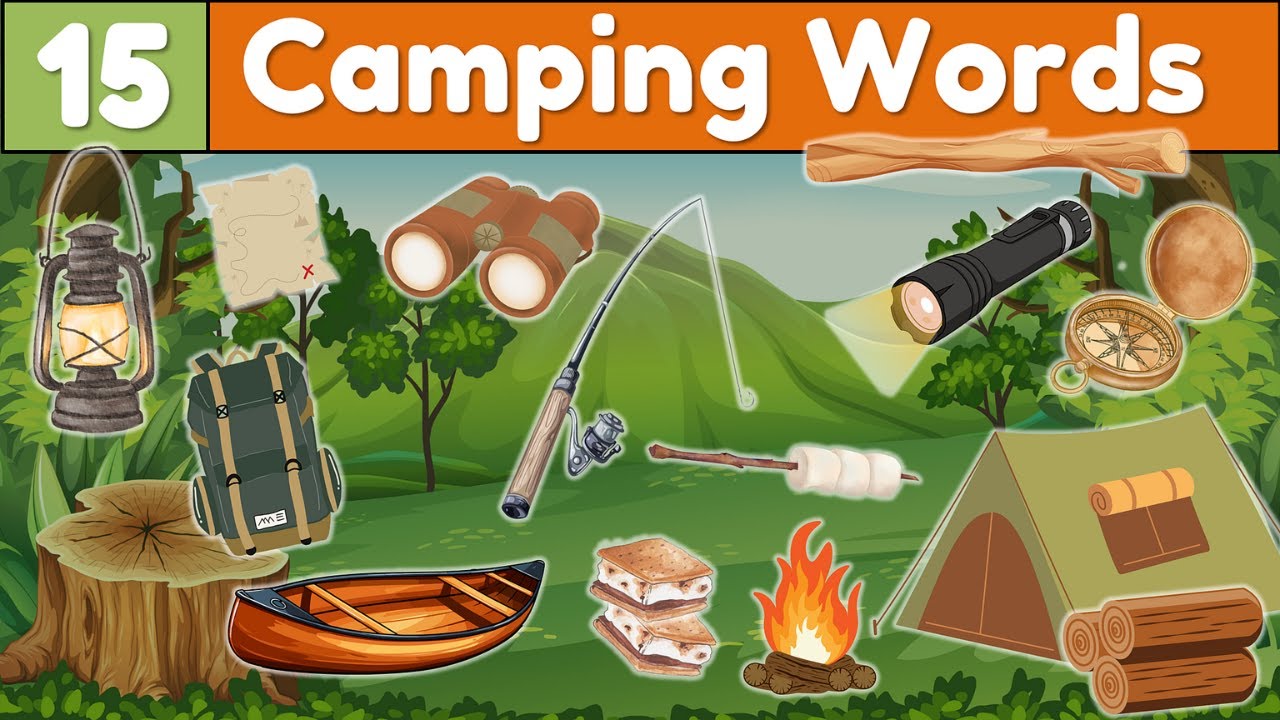 Jedziemy na kemping! 🏕️ Naucz się 15 sł&oacute;w związanych z kempingiem ze zdjęciami | Słownictwo ESL dla dzieci