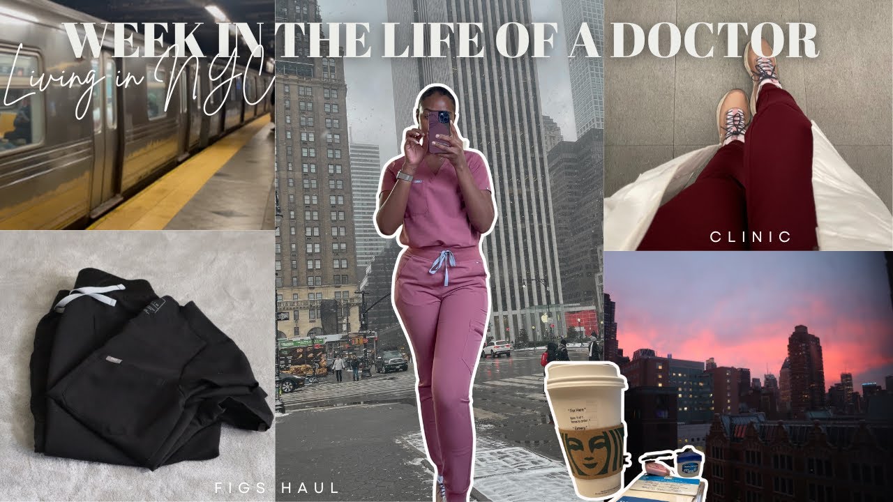 Week in the life of a Doctor in NYC | FIGS Scrubs Haul