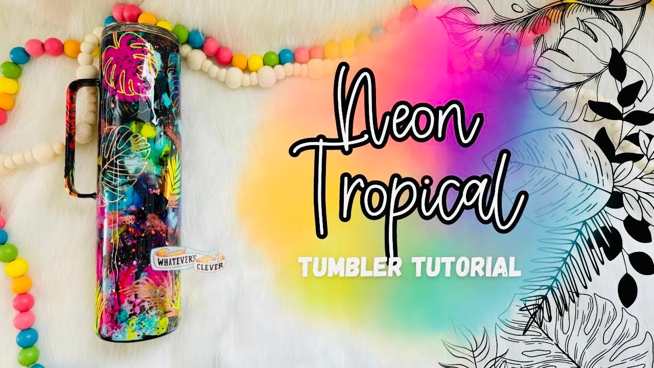 Neon Tropical Mug Tutorial