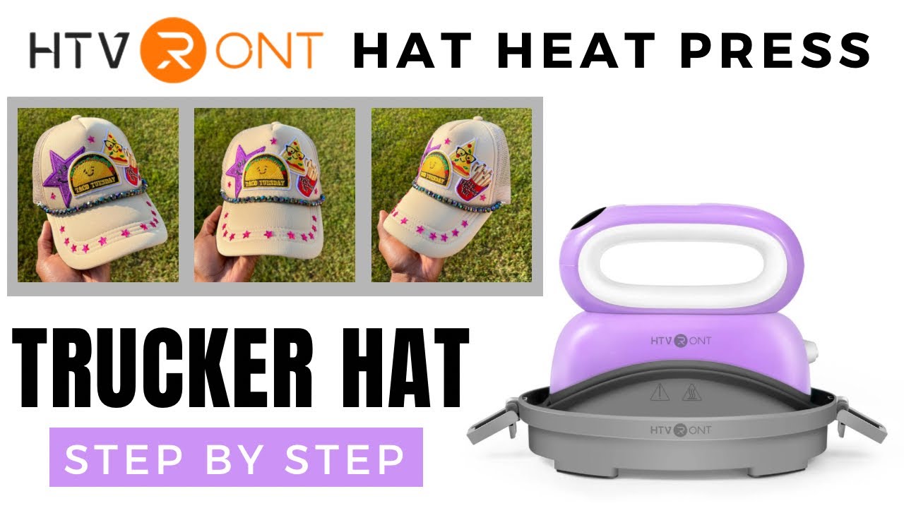 *новый* HTVRONT HAT HEAT PRESS | Как пользоваться термопрессом для шляп