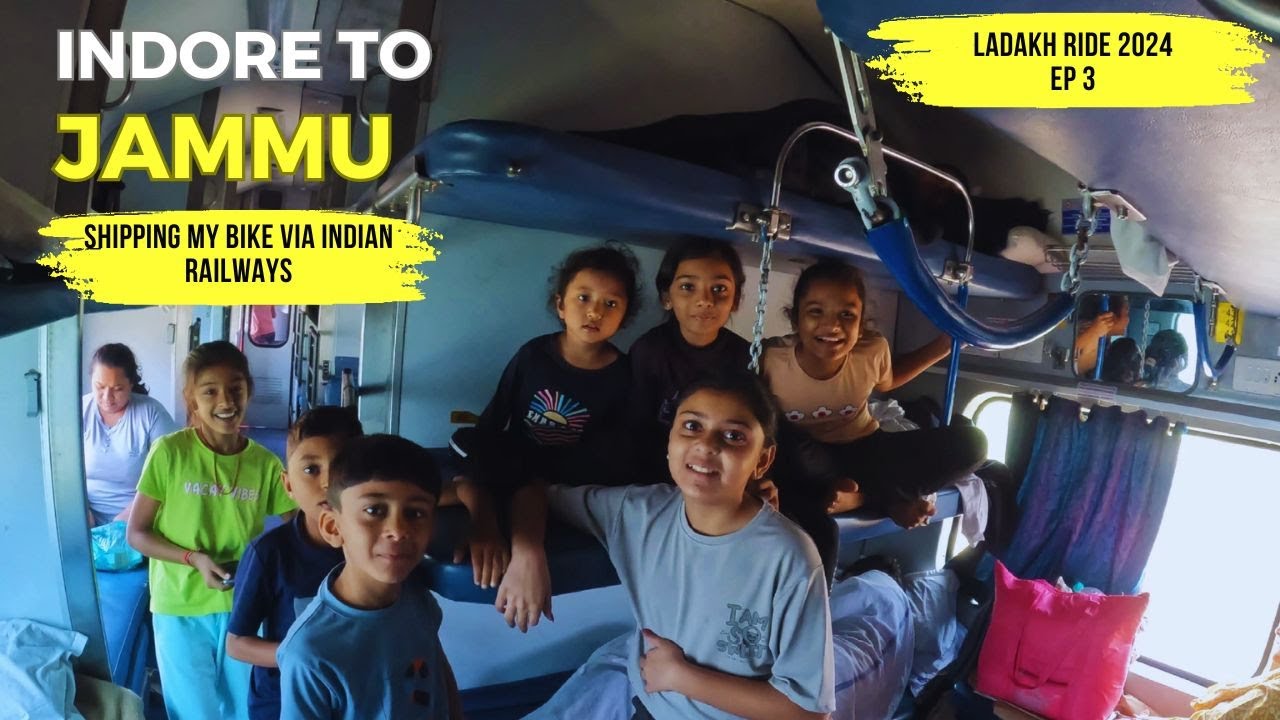 Experience of Shipping Bike via Indian Railways | Indore to Jammu Journey | Ladakh Ride 2024 - Ep. 3
