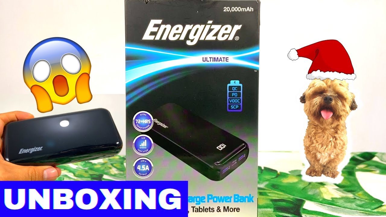 ⚡ENERGIZER Ultimate 20000mah Portable Power Bank✅La Mejor BATER&Iacute;A EXTERNA Port&aacute;til de CARGA R&Aacute;PIDA