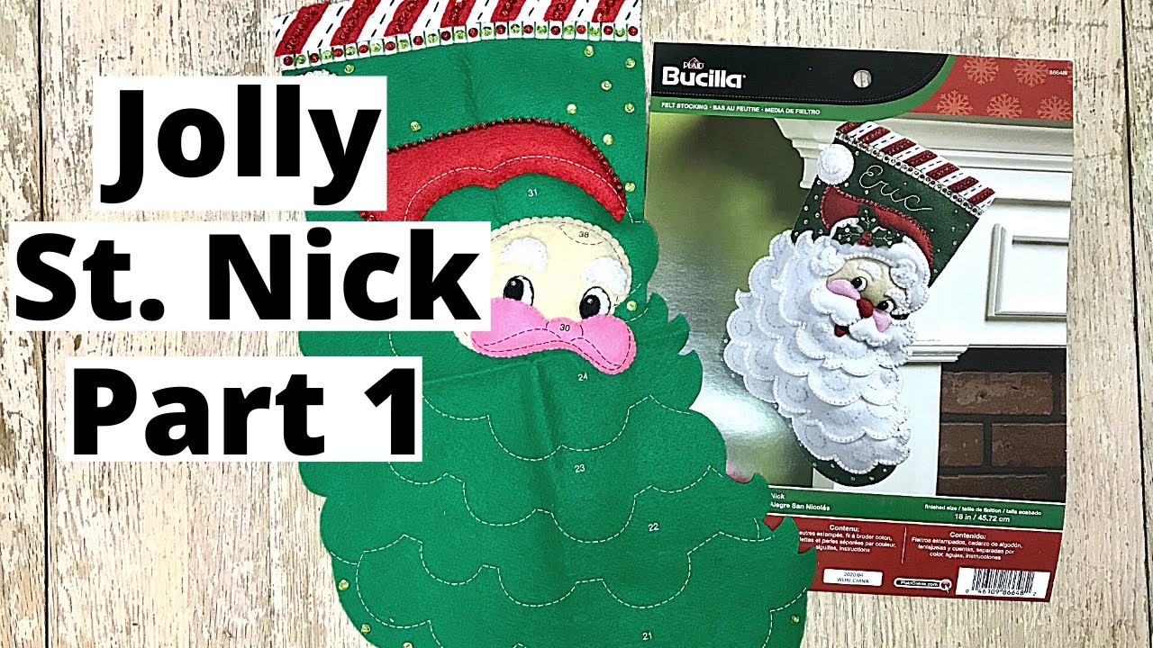 Чулок Jolly St. Nick Bucilla | Часть 1/2