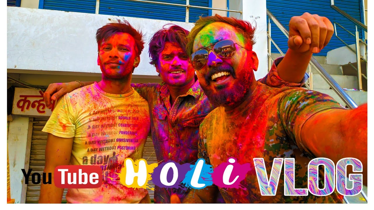 vlog-4 Holi fun vlog with Bros | lucknowi Holi | #holivlog #vlog #fun  #holispecial