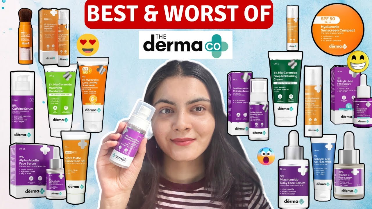 Best & Worst Of DERMA CO | Derma Co Products Review |Honest Experience|Skincare for Every Skin Type!