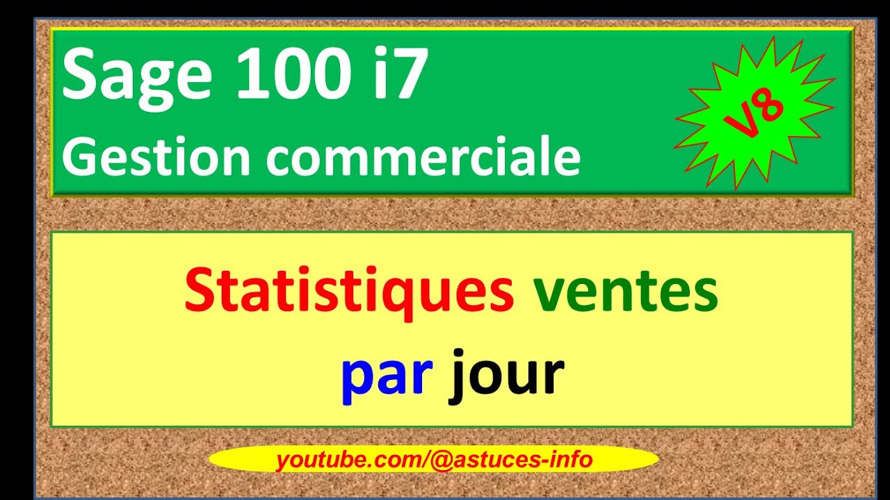 Sage 100 Gestion commerciale i7 - Statistiques des ventes par jour