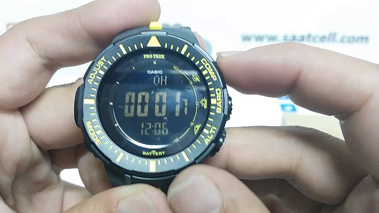 Casio Protrek PRG-300-1A9 ayarlama ve incelemesi