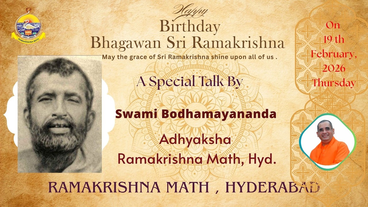 Bhagawan Sri Ramakrishna 191st Birthday Celebrations