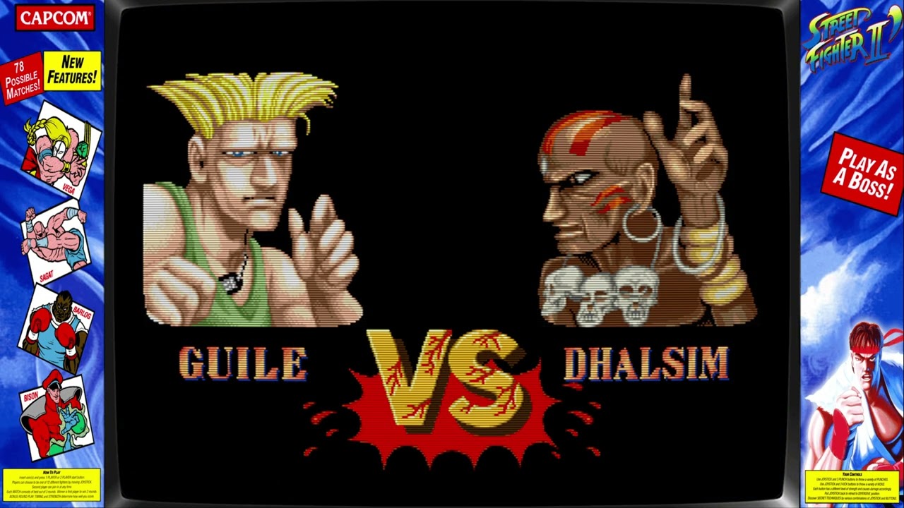 Street Fighter 2 ( Arcade / 1991 ) 4k 60FPS Retro gaming #arcadegames