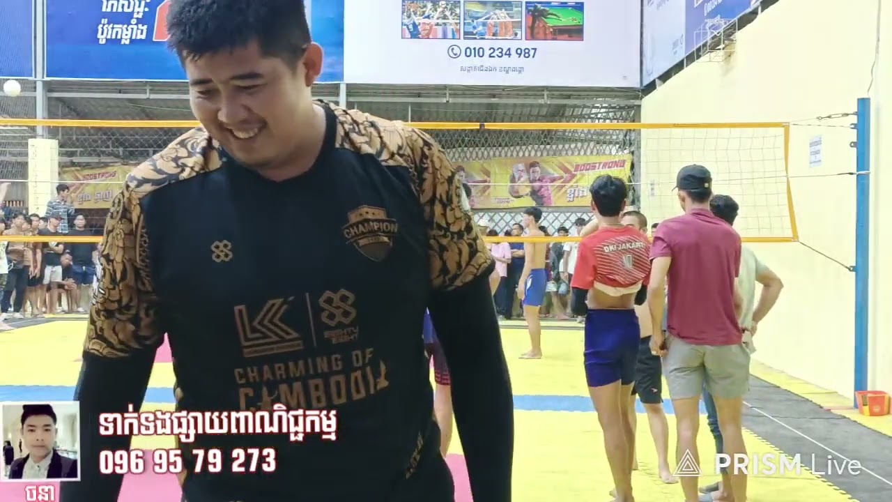 ផ្សាយផ្ទាល់  (19-03-26) ខនឆ្វេង វិចិត្រ ដារ៉ូ 3&4 ក្រុមស្មាត់អិន Top Volleyball player