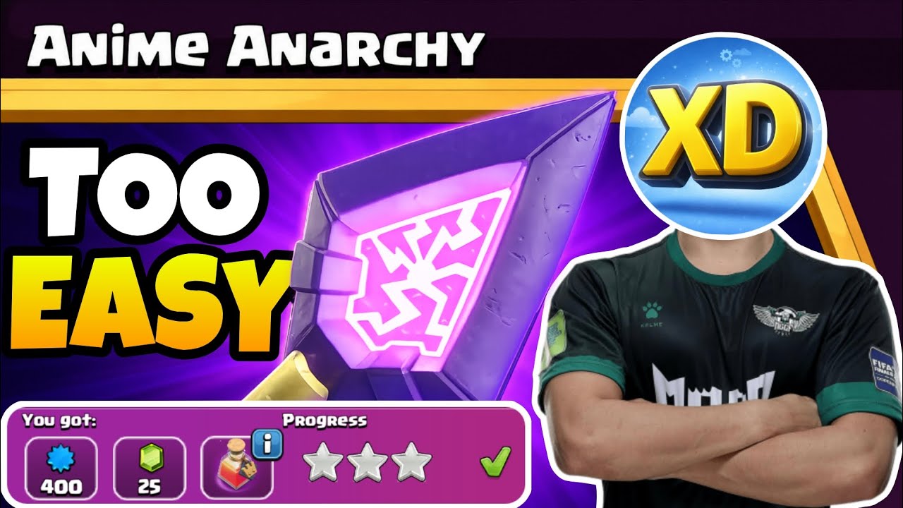 COMPLETE ANIME ANARCHY EVENT WITH THIS EASY STRATEGY IN CLASH OF CLANS 🔥