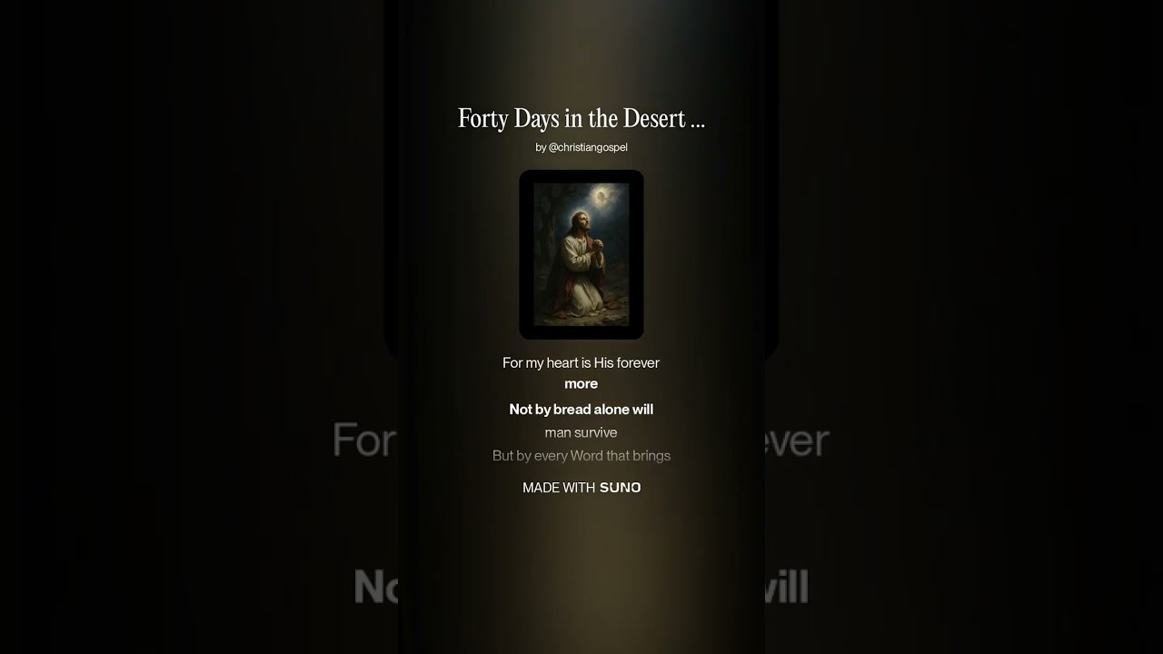 Forty Days in the Desert: Matthew 4:1-11