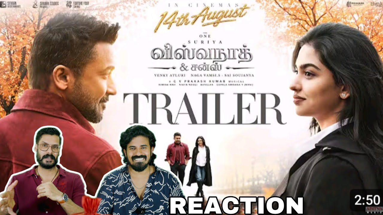 Vishwanath And Sons Official Trailer Reaction | Suriya, Mamitha Baiju, Venky Atluri | Entertainme...