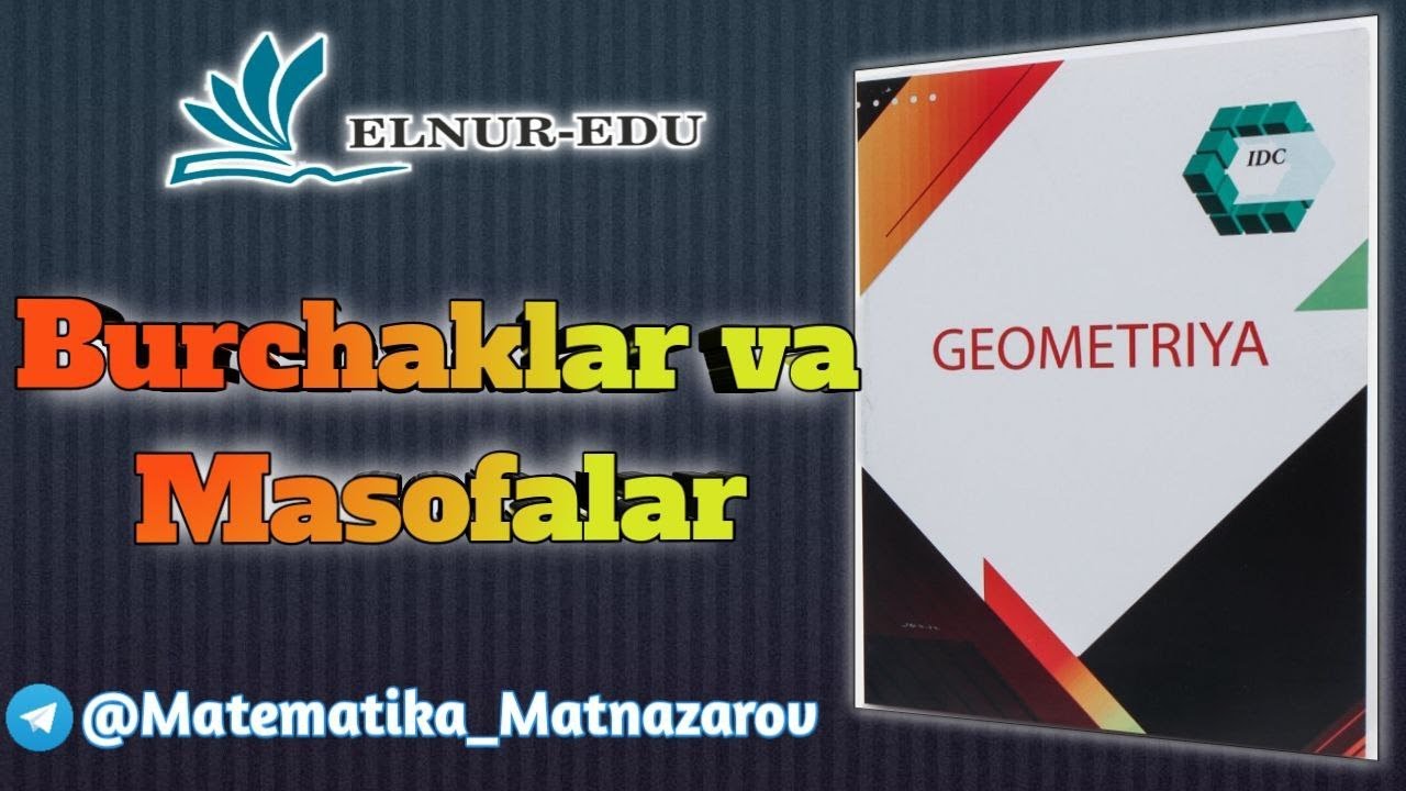 Burchaklar va masofalar soatning minut mili va soat millari orasidagi burchak
