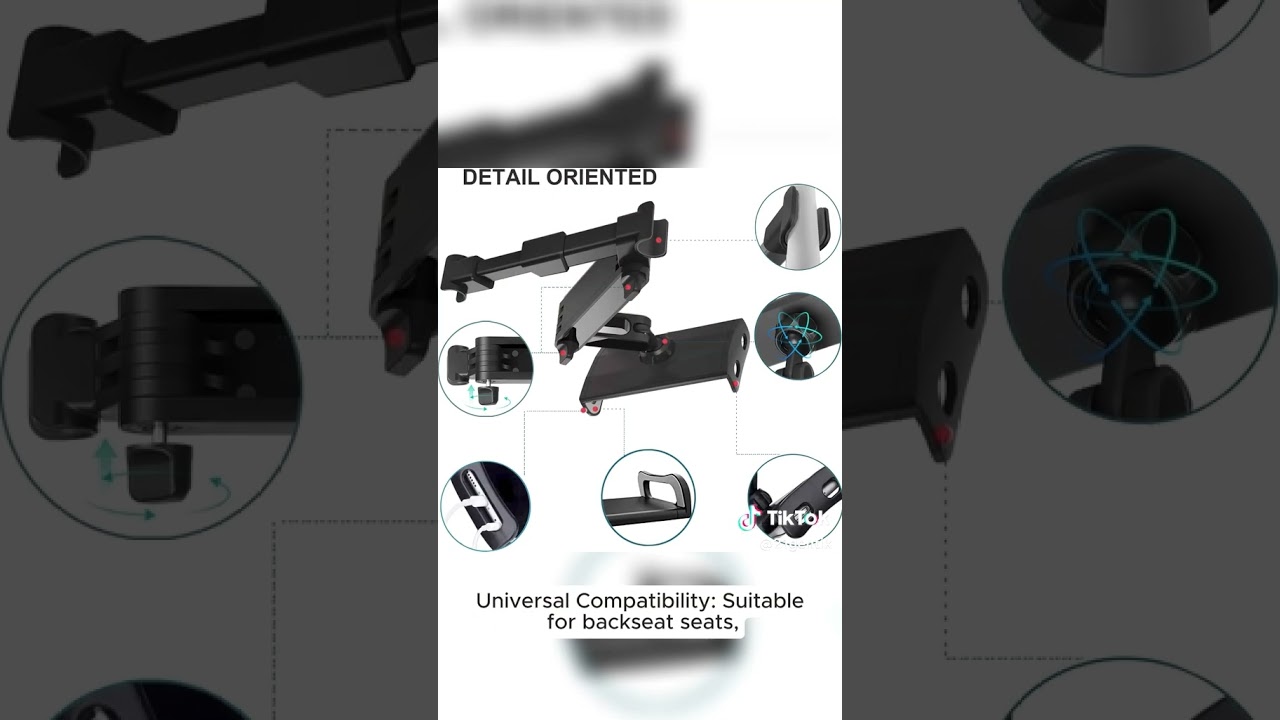 🎥 Telescopic Car Rear Seat Tablet & Phone Holder – Hands-Free Entertainment on the Go! 🚗📱
