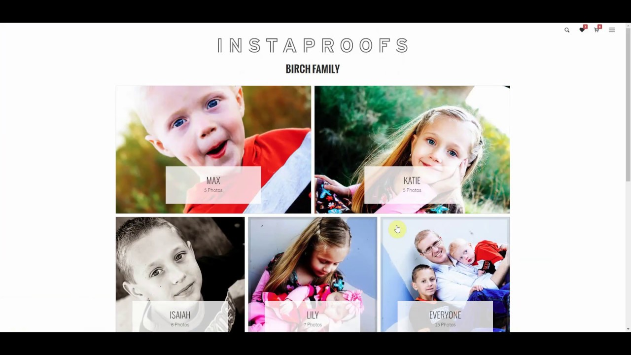 Instaproofs Tutorial - Individual Image Download (Paid & Free)