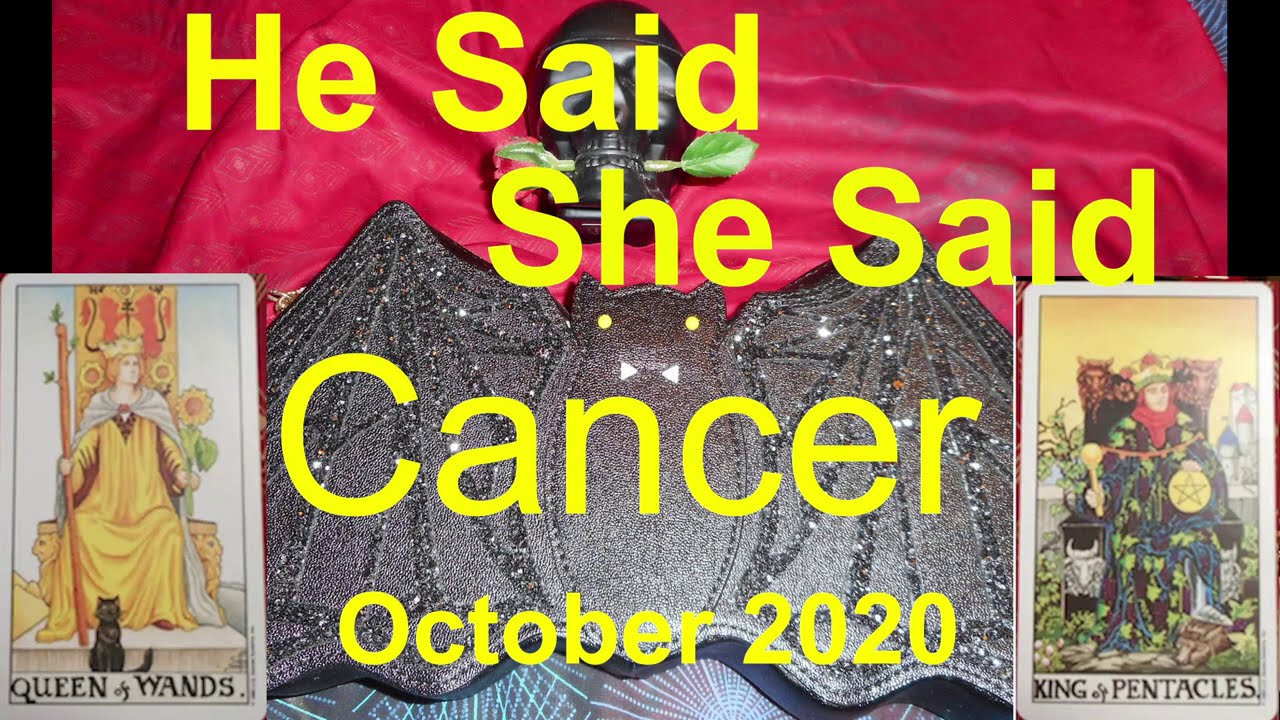Cancer BLOCKED! HAUNTED BY GHOST OF THE PAST October 2020 Duo Tarot He Said She Said