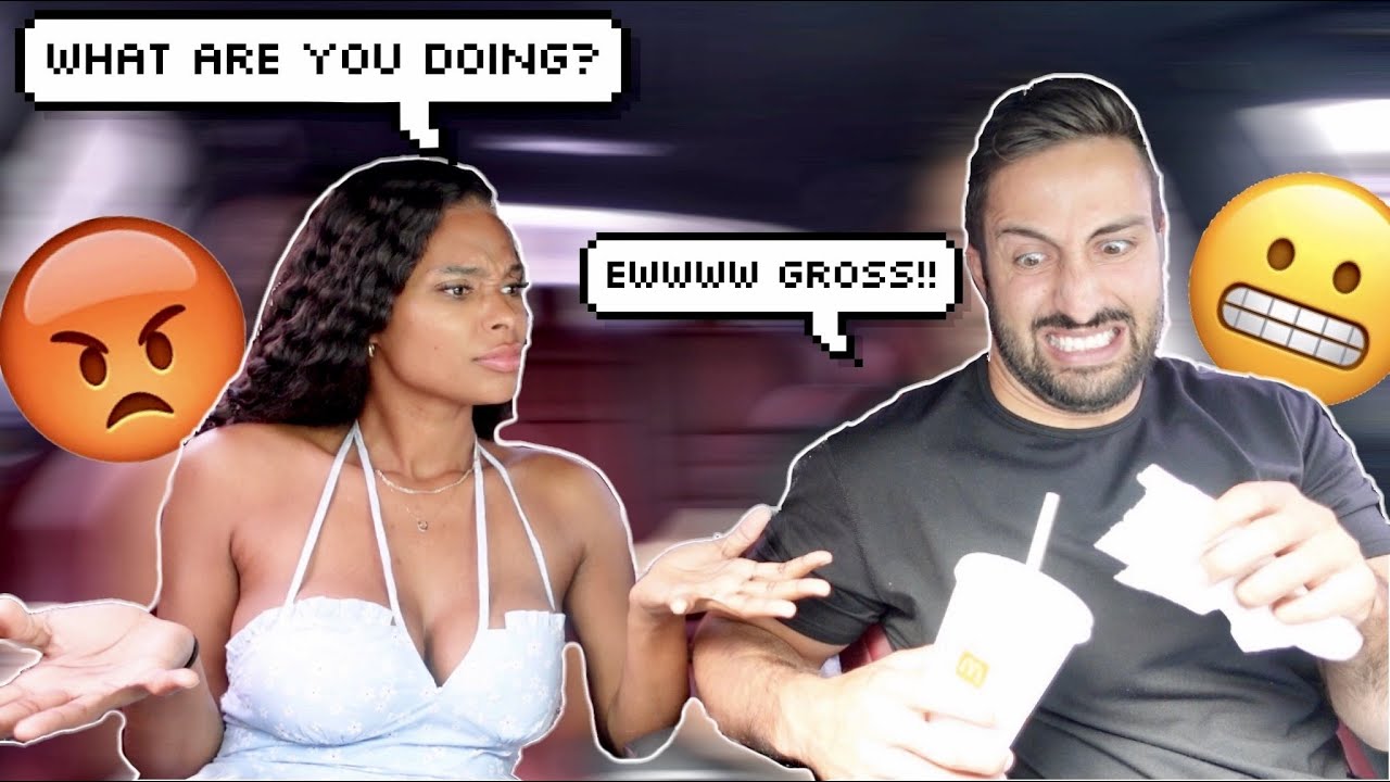 Wiping My Girlfriend's Straw Before Drinking From It PRANK!! *SHE SNAPS*