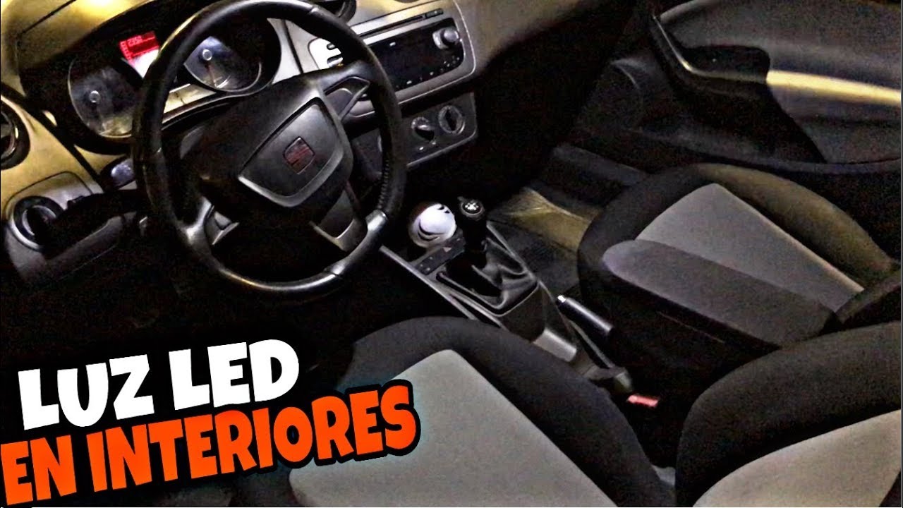 CAMBIO DE LUZ LED EN INTERIORES DE SEAT IBIZA / How to install car interior LED lights