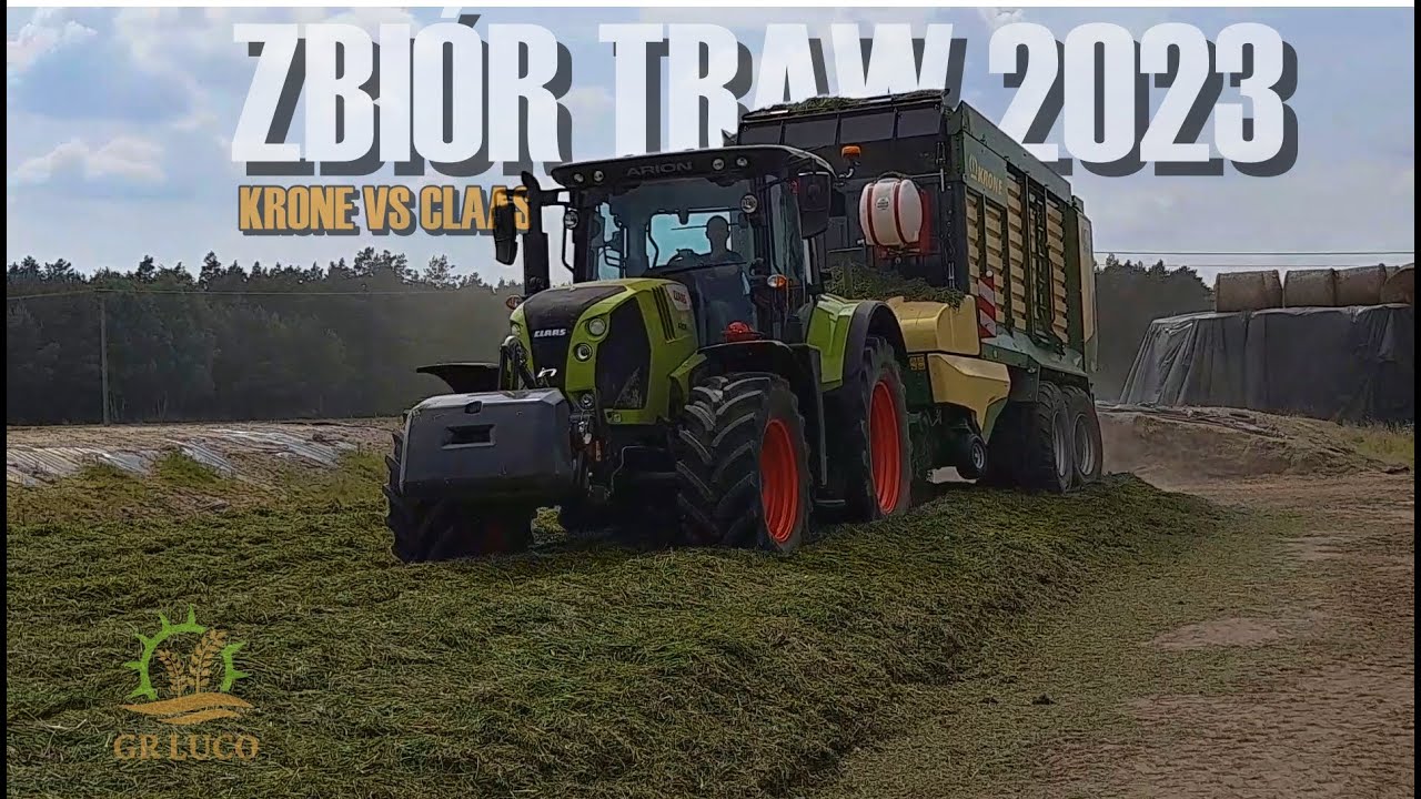 ✩Całodobowy Zbiór Traw 2023 🔥 ✔Gr Luco✔ ☆Claas & Krone W akcji✩ 🔥✩Dzierzgowo™✩