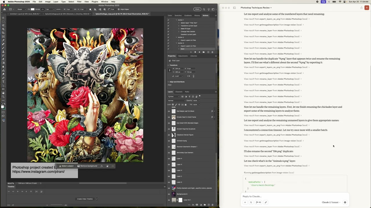 AI Agent for Photoshop / Rename Layers