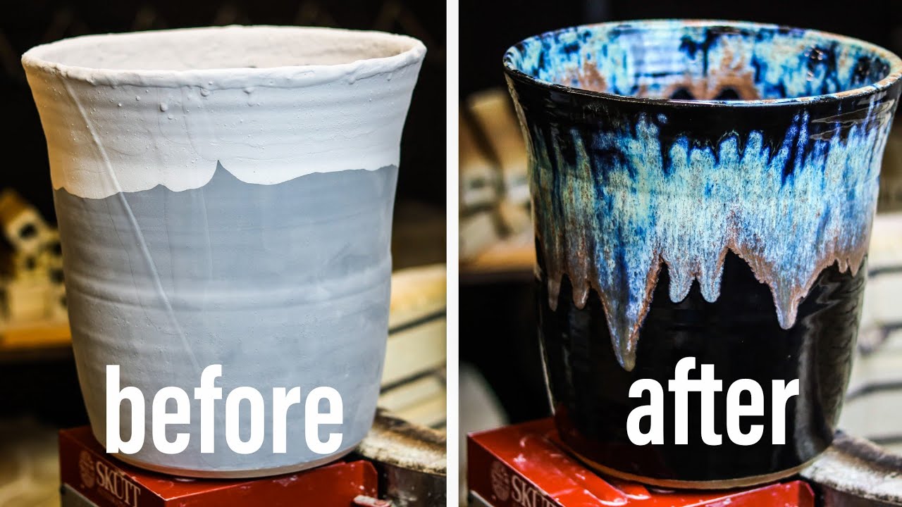 How to Glaze a GIANT POT and Unloading kiln #40