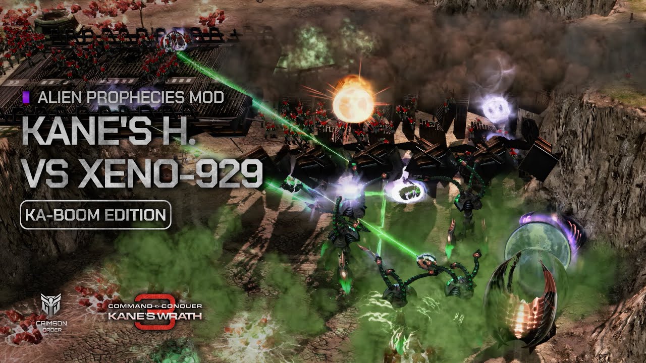 Kane's Wrath [Alien Prophecies Mod] - Kane's Harbingers vs Xenoglyph-929 Brutal AI