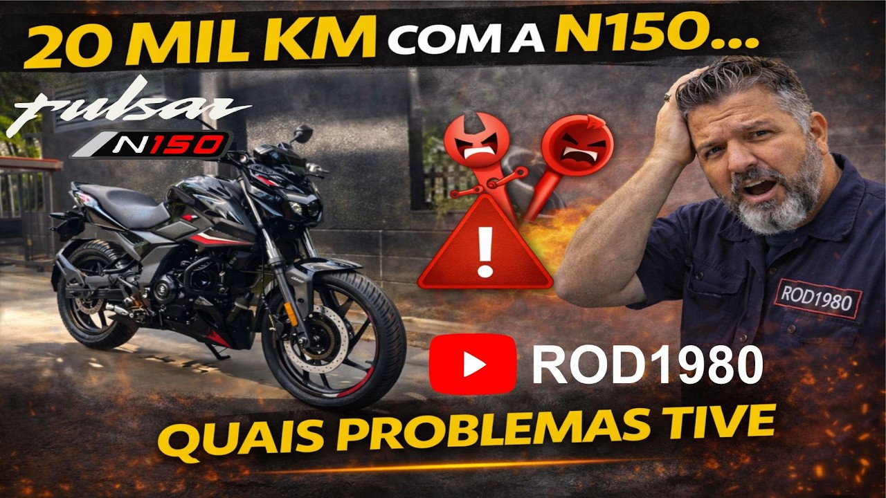 20 mil KM qual defeitos e problemas tive com minha Pulsar N150 da Bajaj