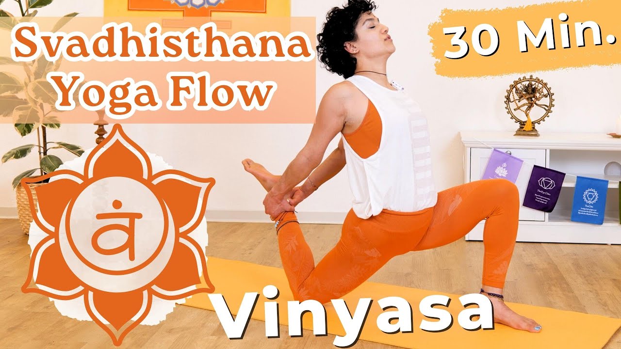 Svadhisthana Chakra Yoga Flow mit Sonya | Vinyasa Komme ins Fließen | 30 Minuten | Yoga Vidya