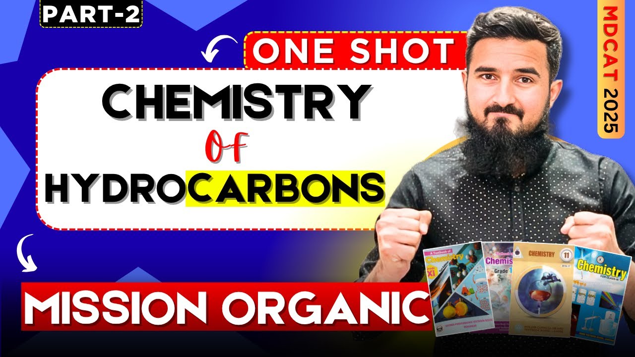 Hydrocarbons Part -2 | Mission Organic Series | Reactions, Mechanisms & Tricks - MDCAT 2025