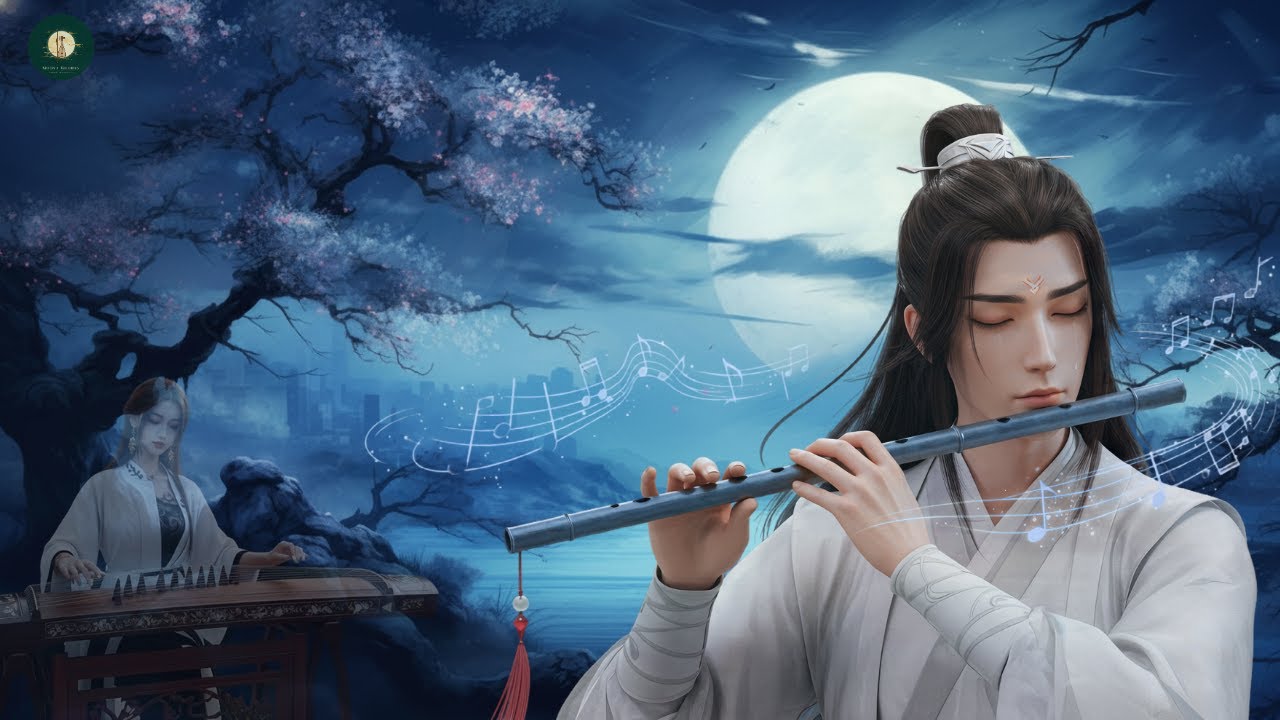 Chinese Zen Music: Bamboo flute, Erhu & Guzheng | Deep Sleep @MoonlitMelodies-68s
