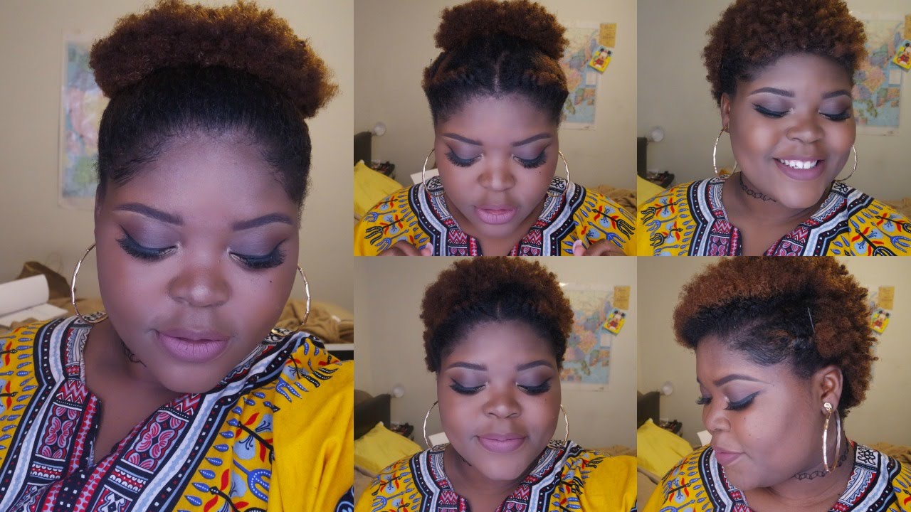 5 WAYS TO STYLE SHORT 4C NATURAL HAIR | FROHAWK..PUFF