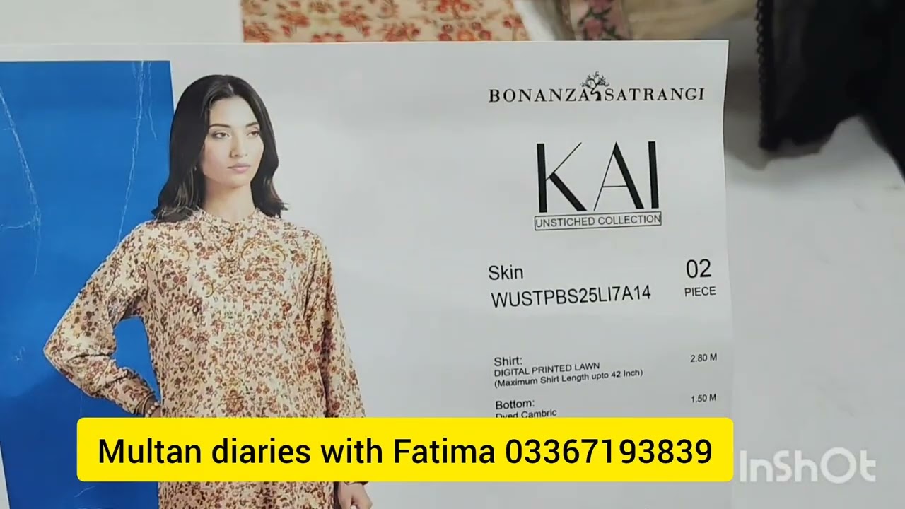 1300 Ka Bonanza Satrangi lawn ki sale lag gae Behno