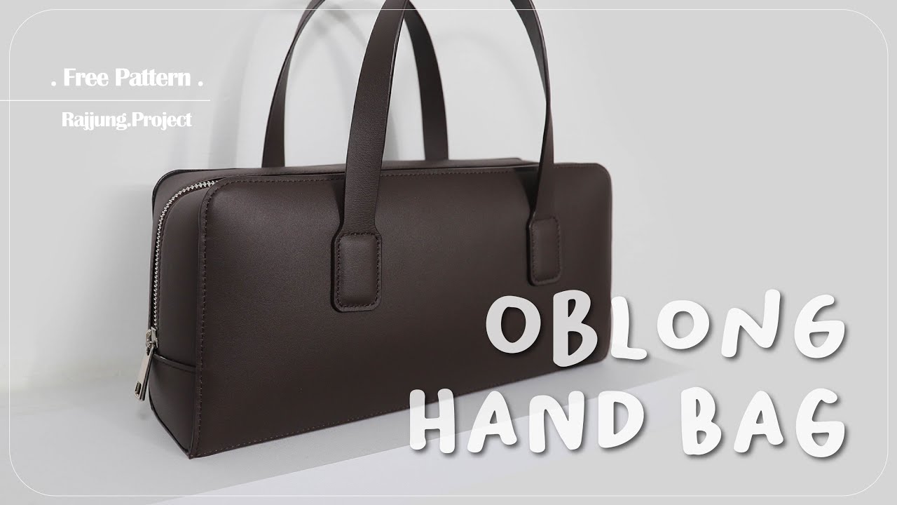 오블롱 핸드백 만들기 / 가죽공예 독학 / Oblong Hand Bag / Leather Craft