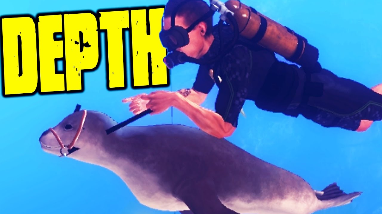 Depth - MY TAMED PET SEAL OUT SWIMS EVERY SHARK! - (Depth Gameplay)