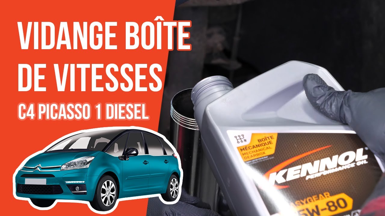 Comment Vidanger la boîte de vitesses C4 Picasso 1 1.6 HDI 🛢