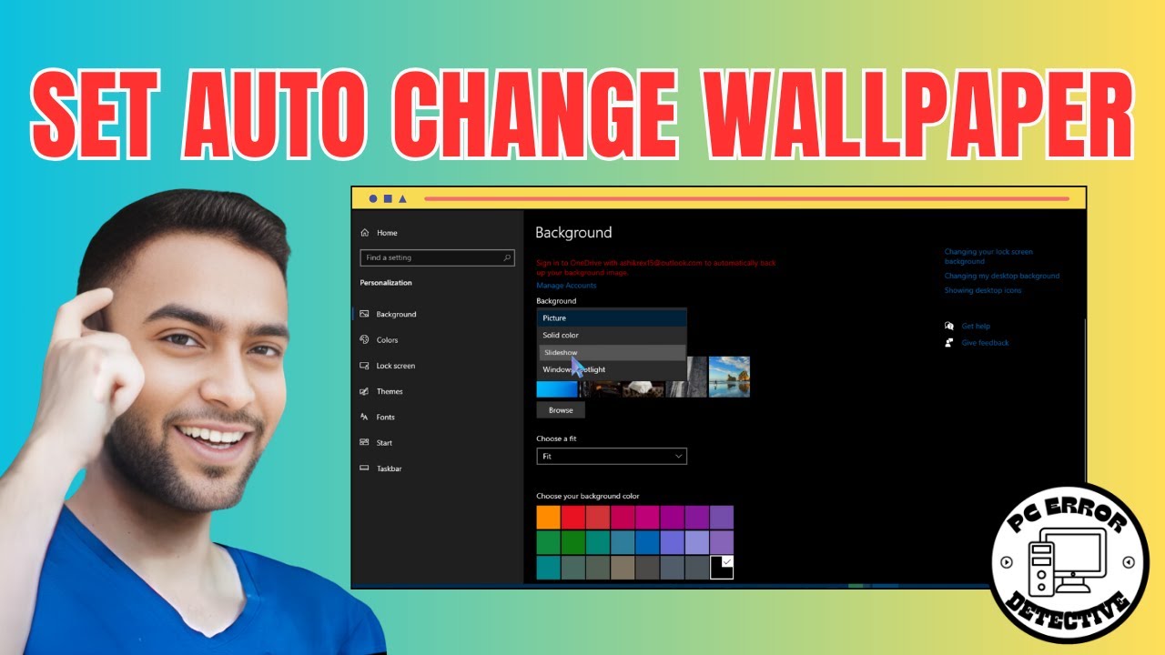 How to Set Auto Change Wallpaper in Windows 10
