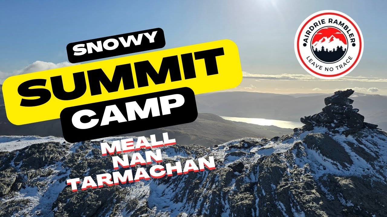 Snowy Summit Camp on Meall nan Tarmachan