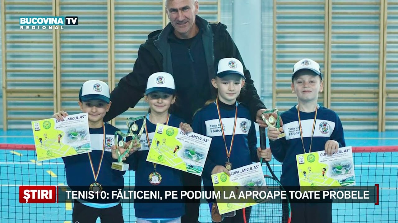 Medalii pe linie pentru tinerii tenismeni Fălticeneni