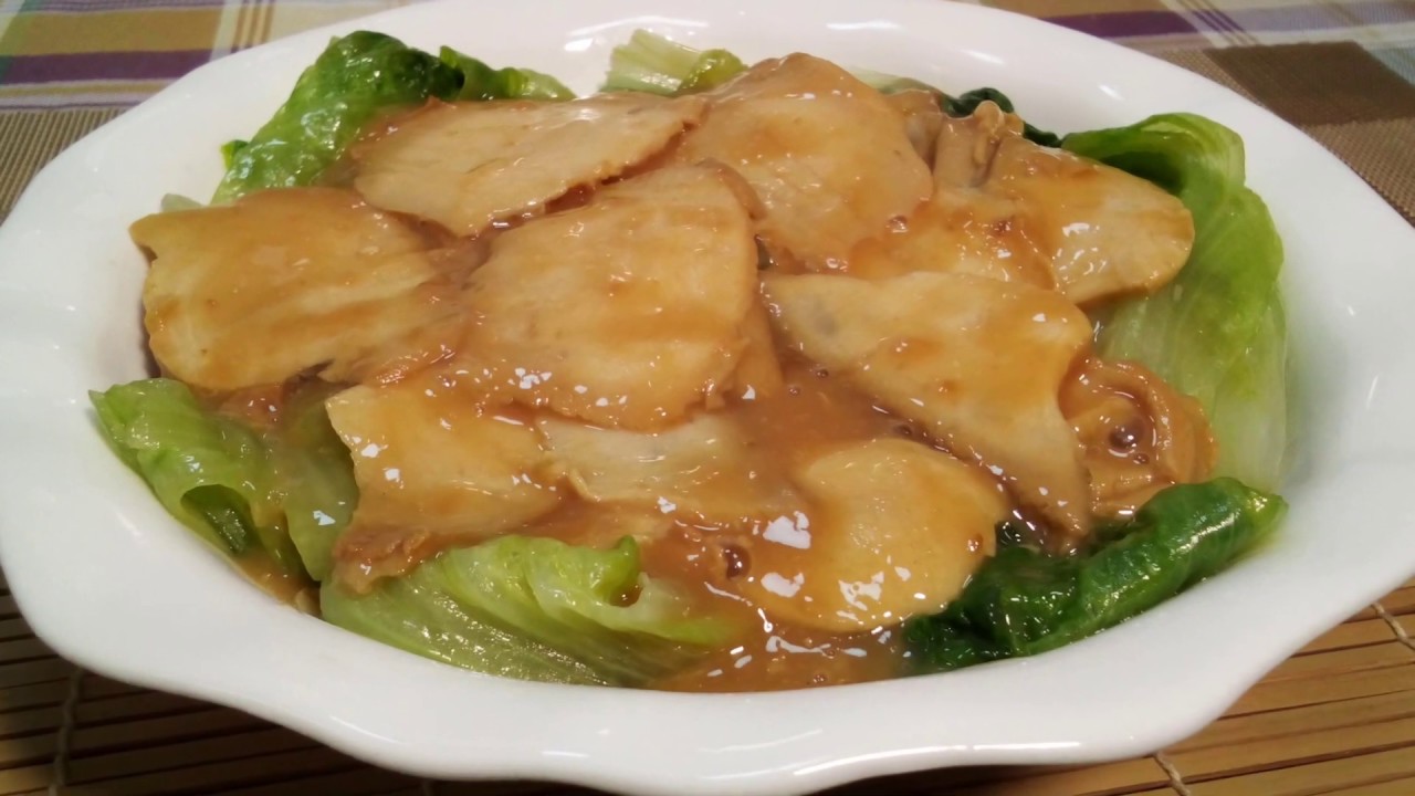 蠔油鮑魚扒生菜