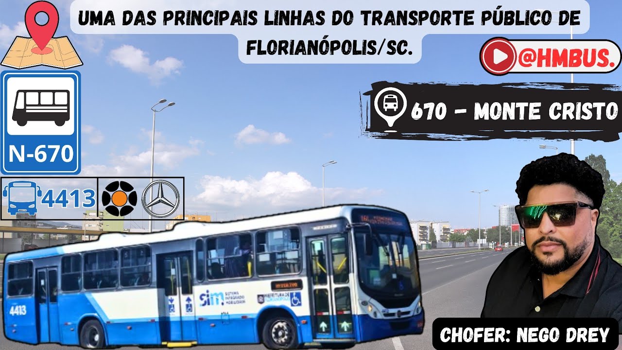 Resenha braba com o Nego Drey na linha 670 - Monte Cristo, no Mercedes-Benz OF-1721 BlueTec 5
