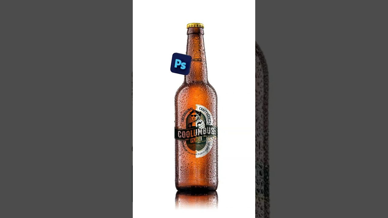 Photoshop 2025: Create a Realistic Bottle Label Mockup | Easy Tutorial